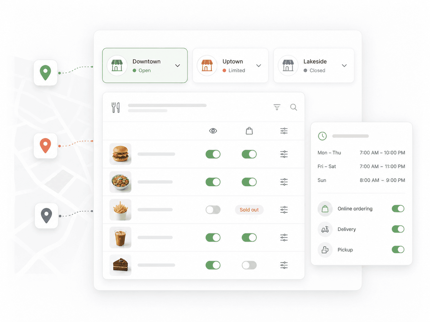 Happy Tuna smart delivery and scheduling system illustration